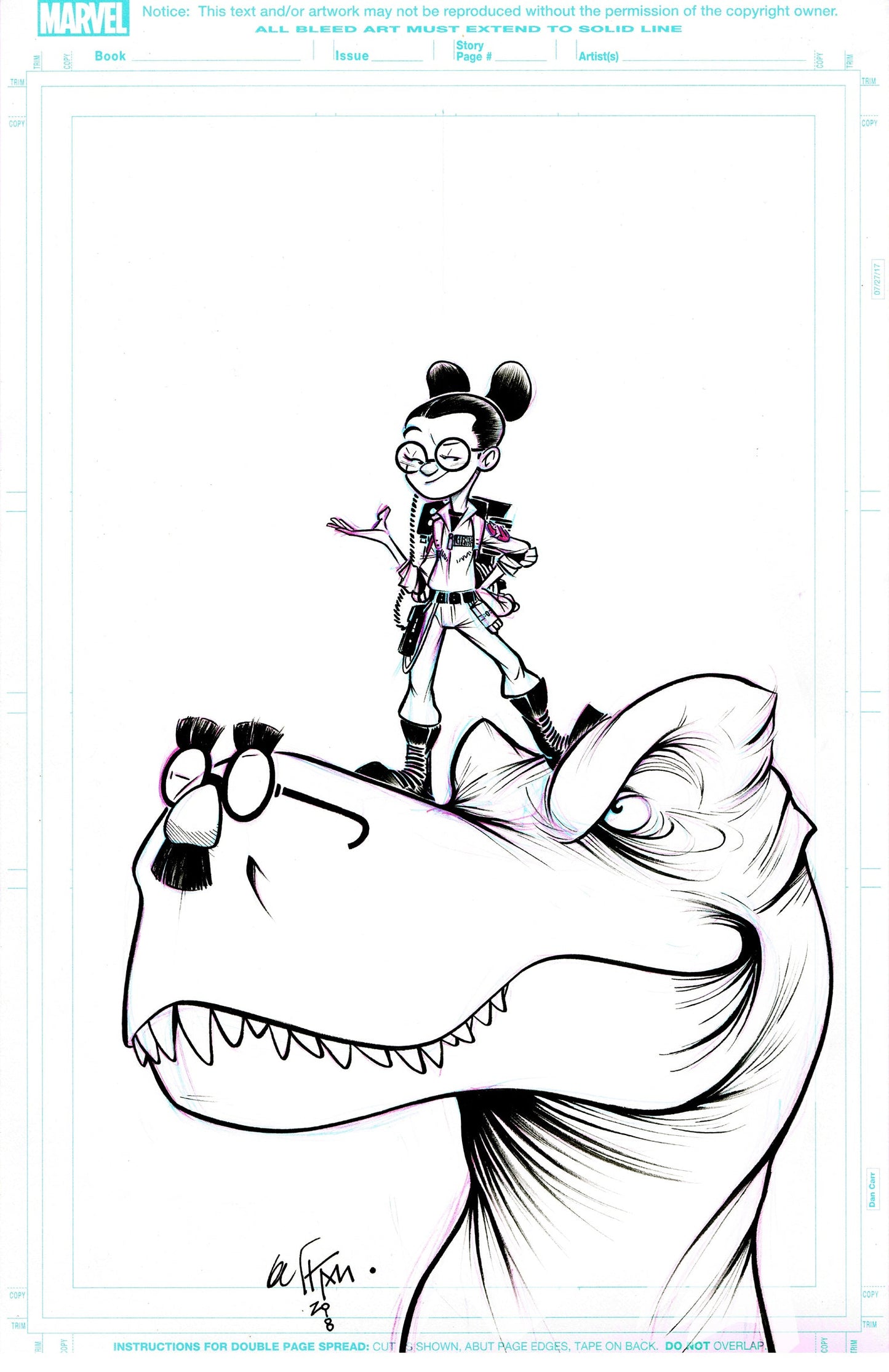 Moon Girl & Devil Dinosaur Halloween Pinup