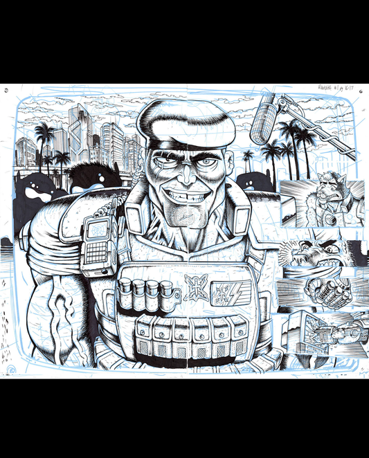 RoboWolf - #1 Page 16-17 Spread