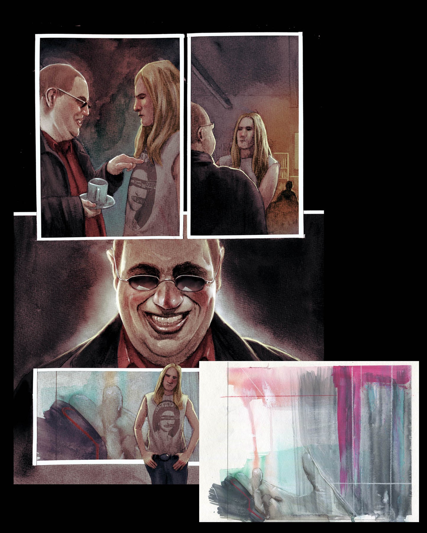 The Patron #1 - In-world Art 13, Page 14, 15