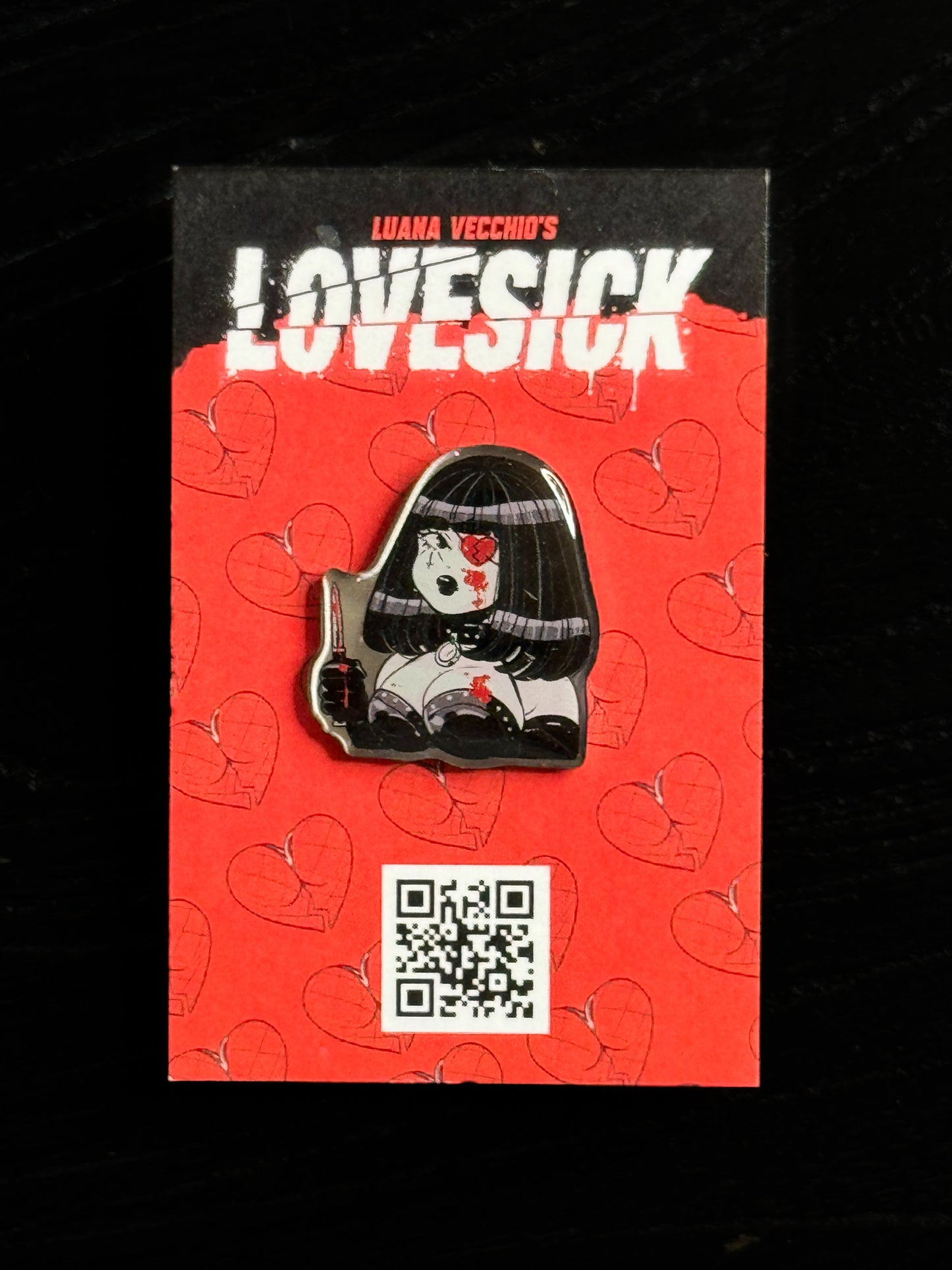 Lovesick - Domino Enamel Pin