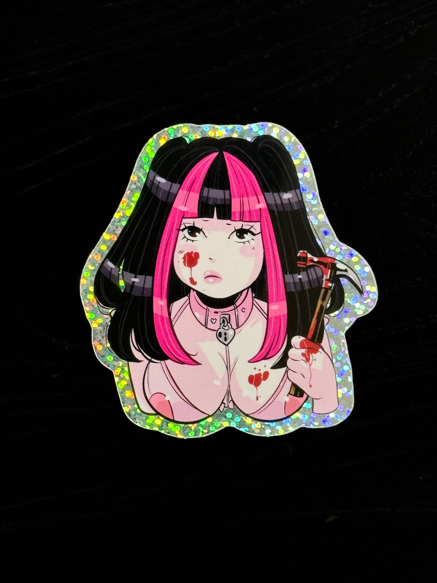 Lovesick - Young Domino Glitter Sticker