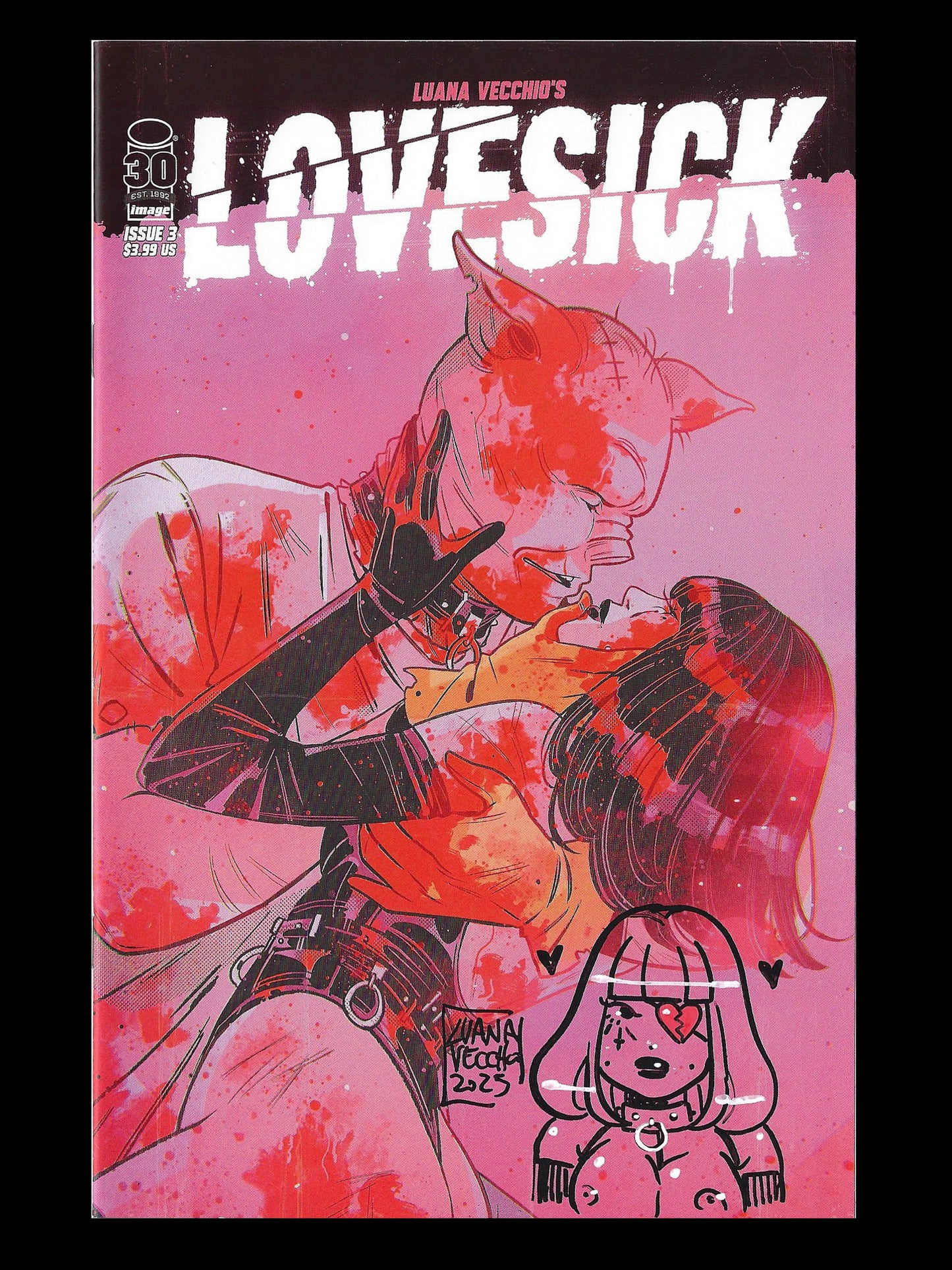 Lovesick - #3 Cover B- REMARQUED/Signed