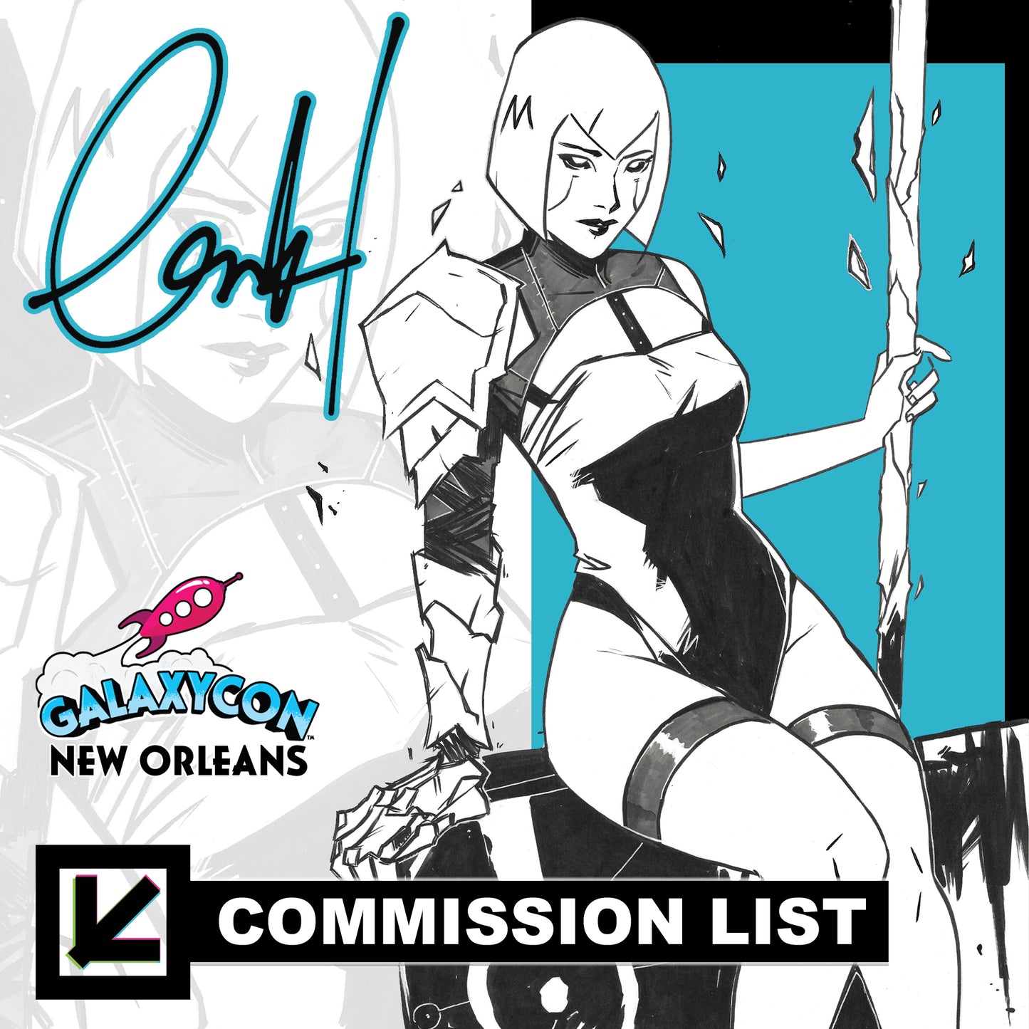 Caspar Wijngaard Commission (GalaxyCon New Orleans + Mail Order)