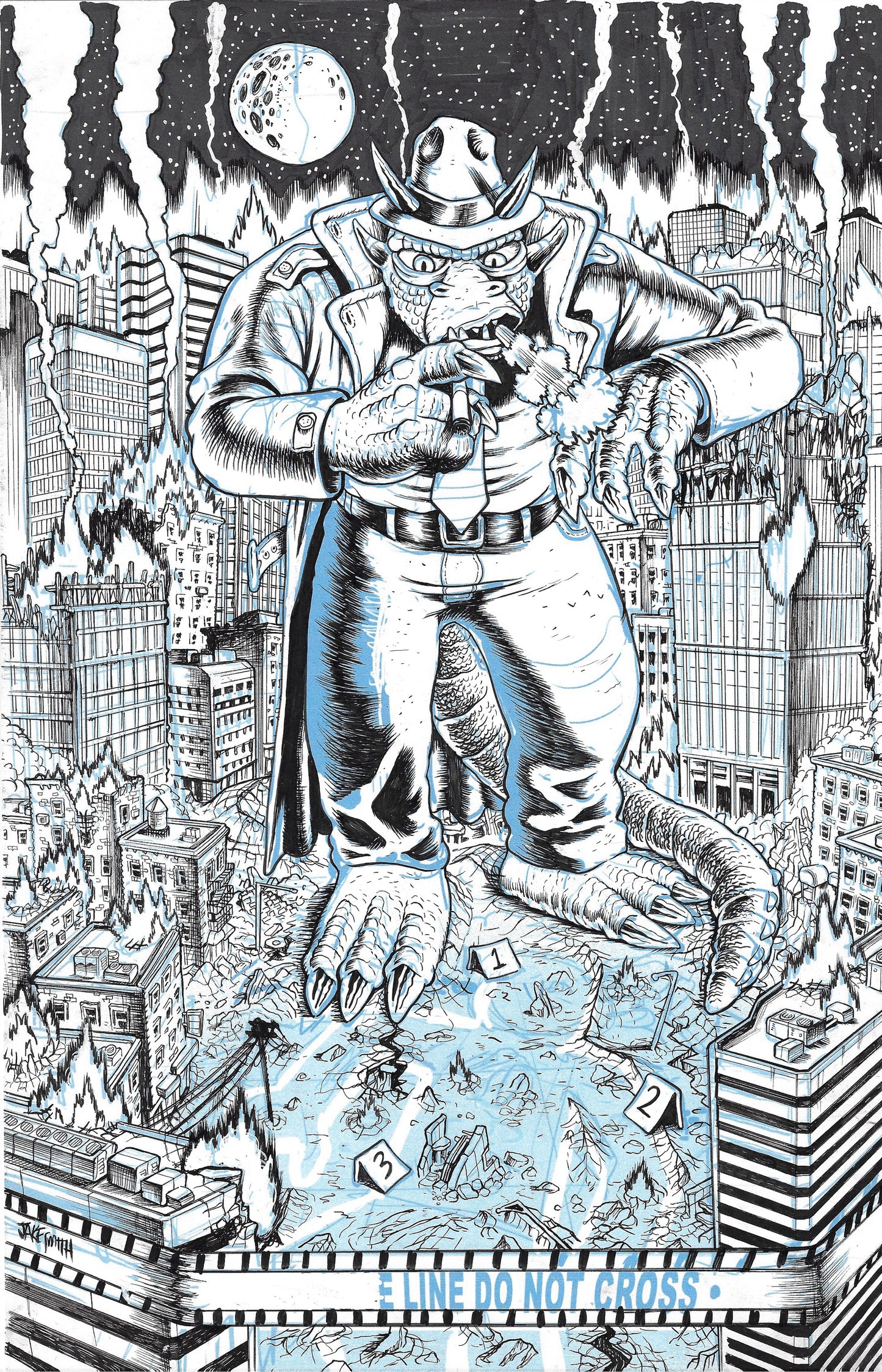 Detective Kaiju - #1 Variant Cover