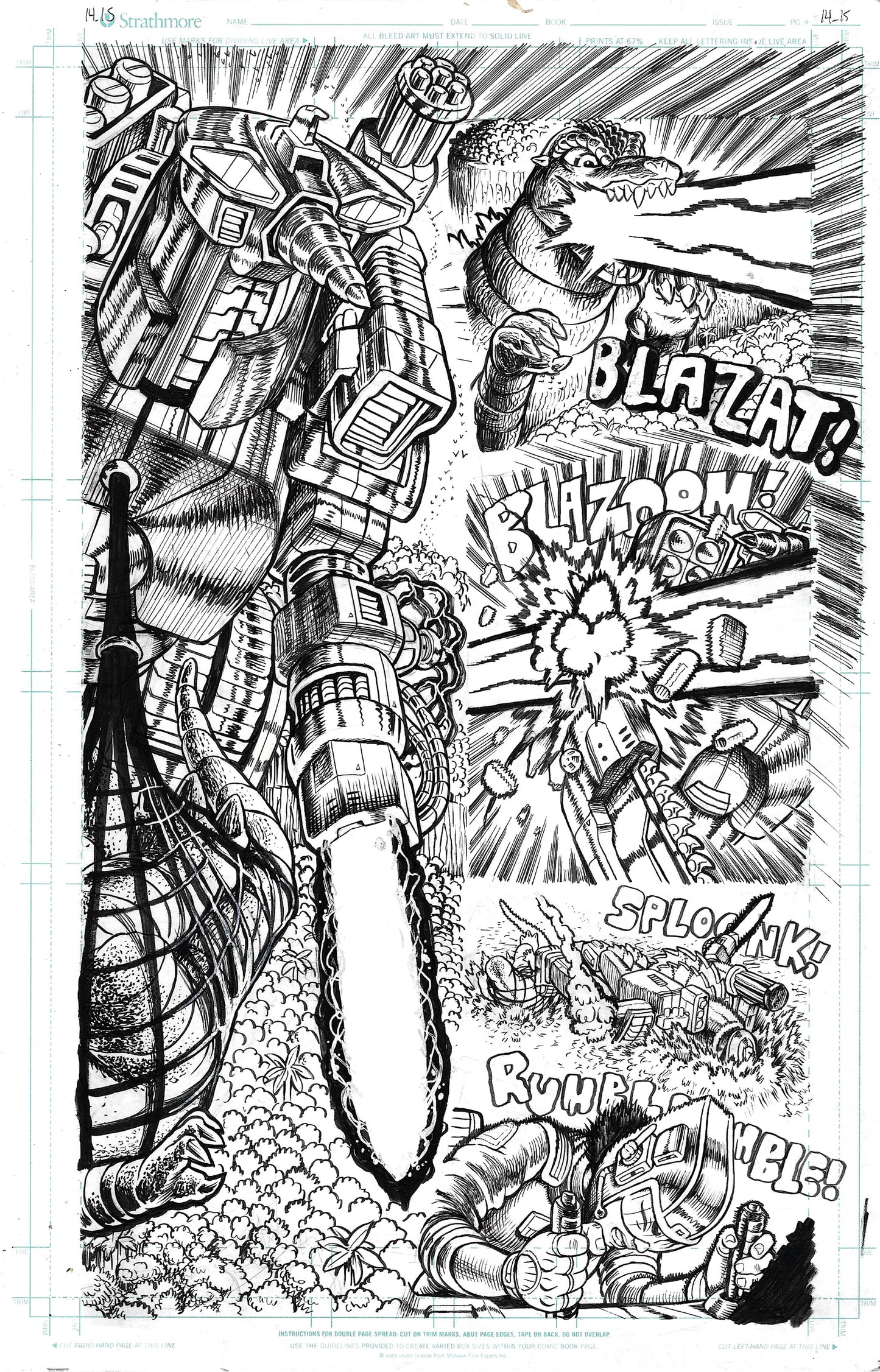 Godzilla: War For Humanity - #3 Page 14-15 DPS