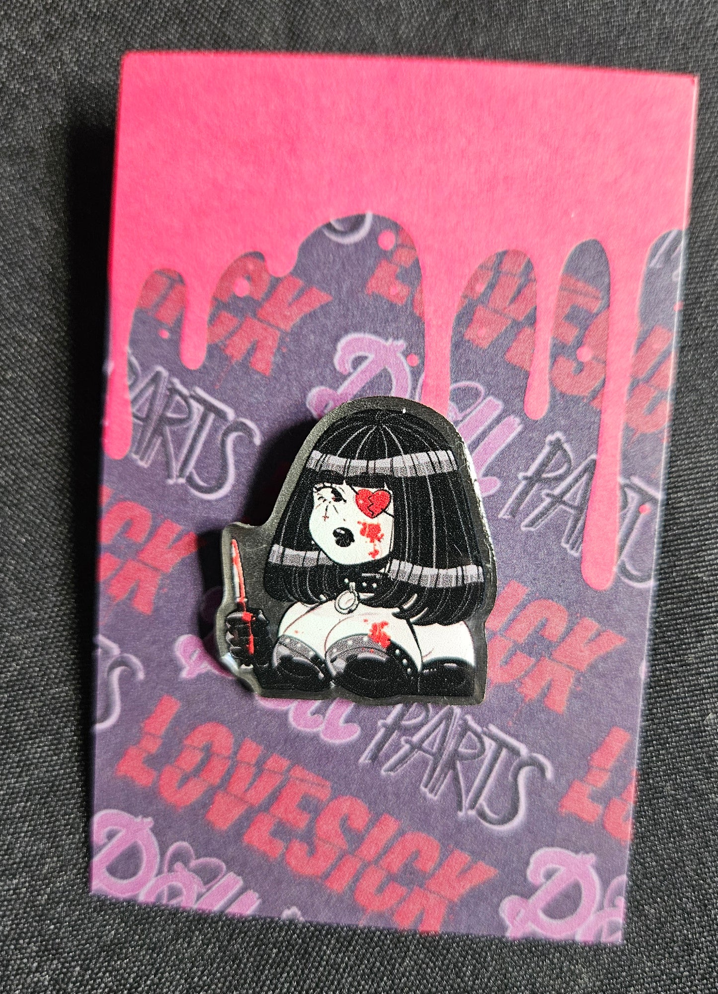Lovesick - Domino Enamel Pin