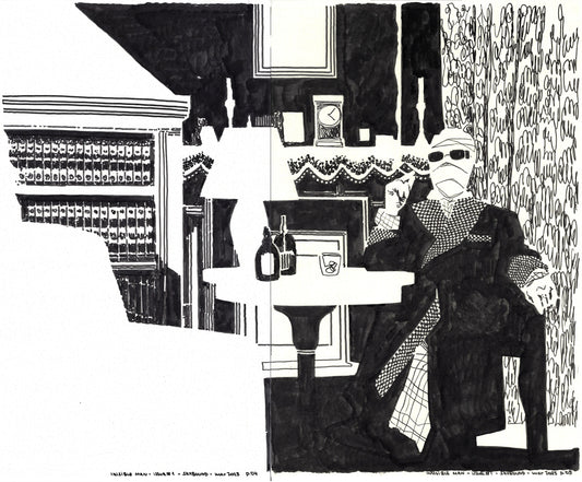 Universal Monsters: The Invisible Man - #1 Pages 4 & 5 Comic Art