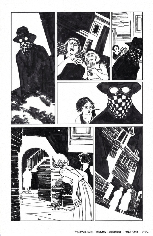 Invisible Man - #3 Page 2 Comic Art