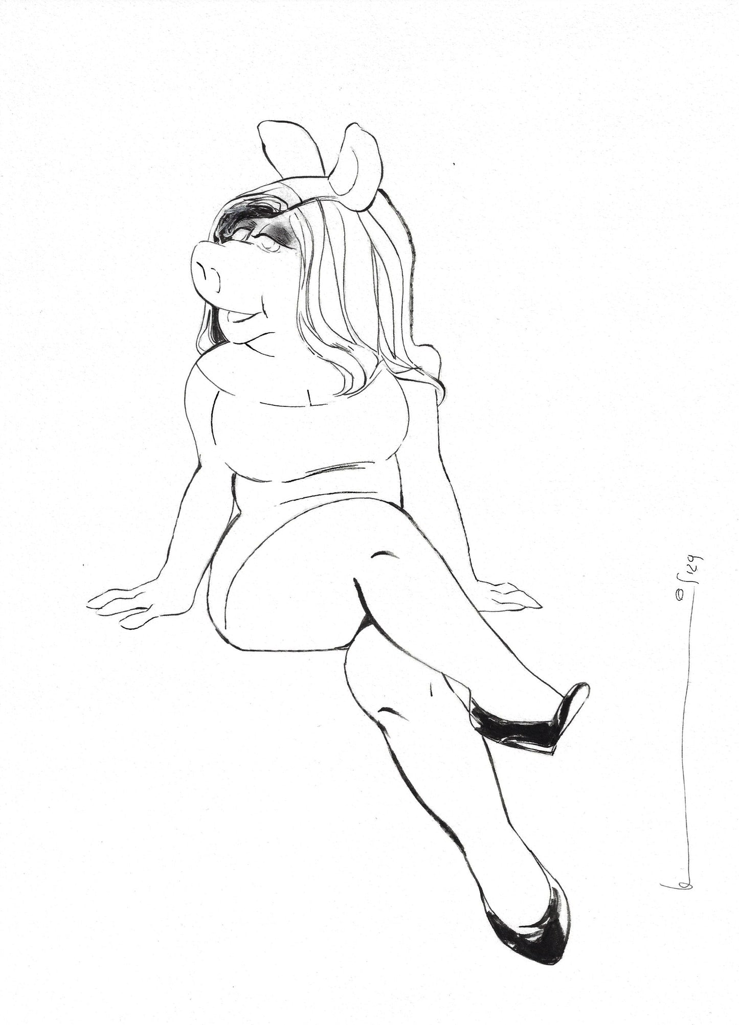 Miss Piggy - The Muppets Illustration