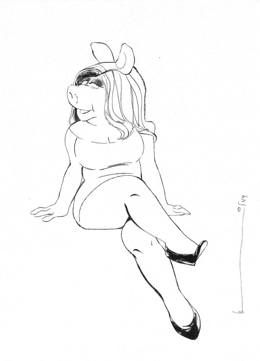 Miss Piggy - The Muppets Illustration