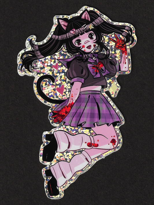 Doll Parts - Maddie "Jump" Glitter Sticker