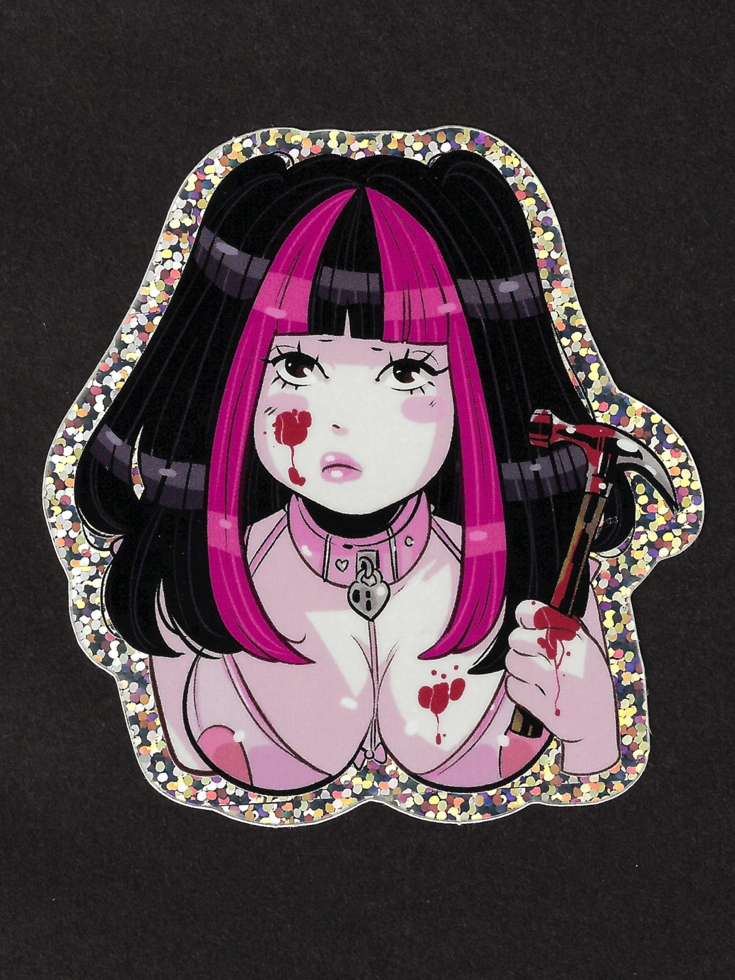 Lovesick - Young Domino Glitter Sticker