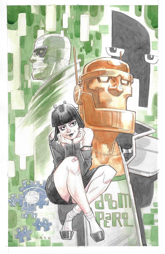Doom Patrol B - Hand Lettered Cover Quality Painting