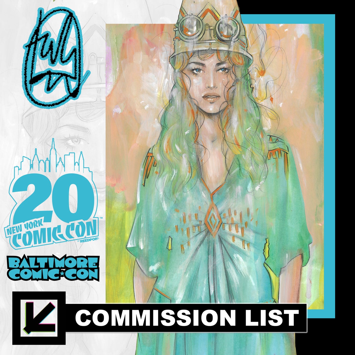 Tula Lotay 2026 Commission List (Baltimore, NYCC + Mail Order)