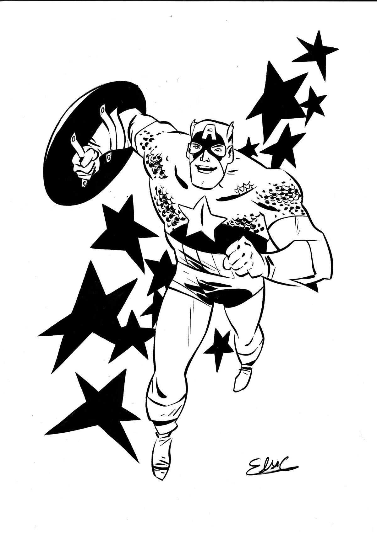 Captain America - Marvel Illustration