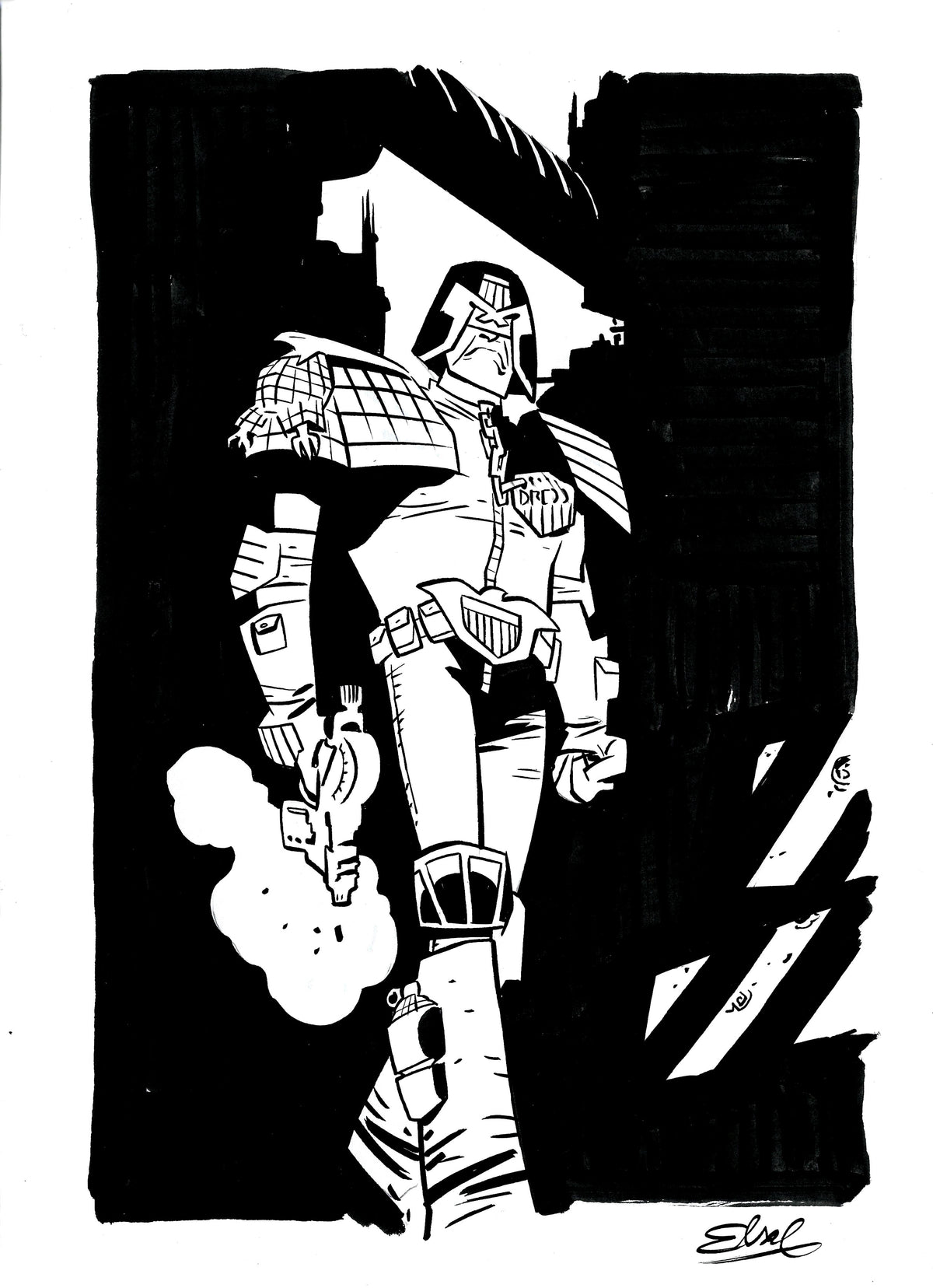 Judge Dredd  Illustration