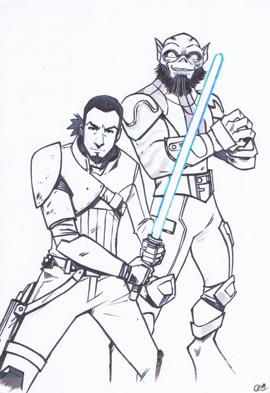 Darth Vader #43: Rebels 10th Anniversary Cover - Kanan and Zeb