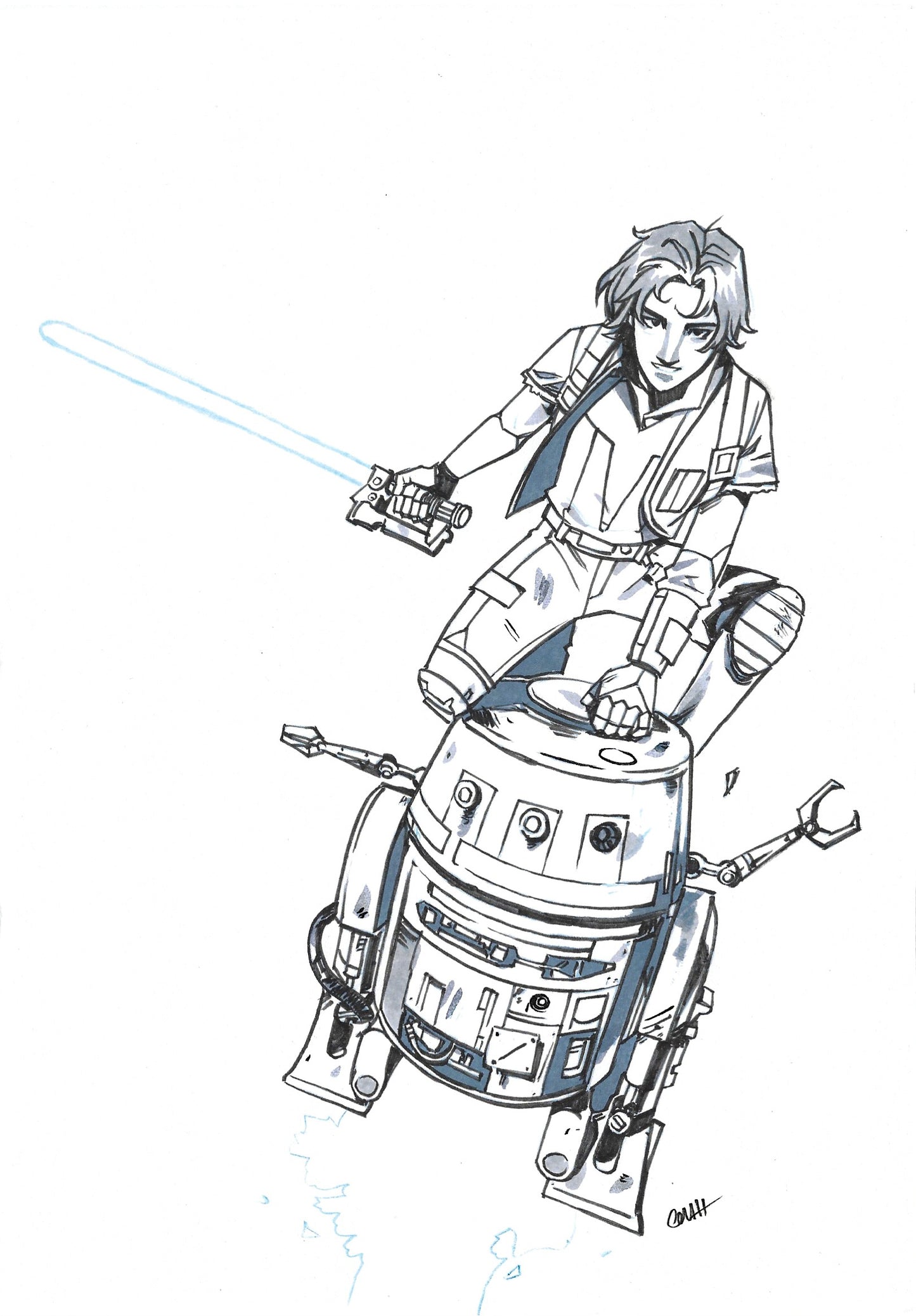 Darth Vader #44: Rebels 10th Anniversary Cover - Ezra and Chopper