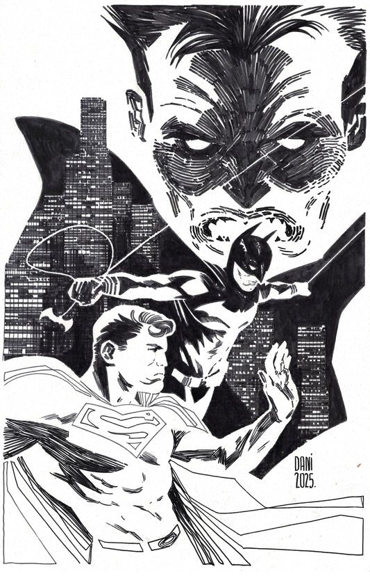 Batman/Superman World's Finest - #45 Cover Comic Art