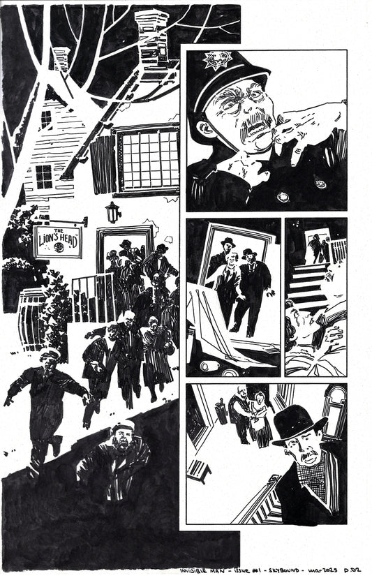 Universal Monsters: The Invisible Man - #1 Page 2 Comic Art