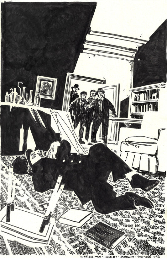Universal Monsters: The Invisible Man - #1 Page 3 Comic Art