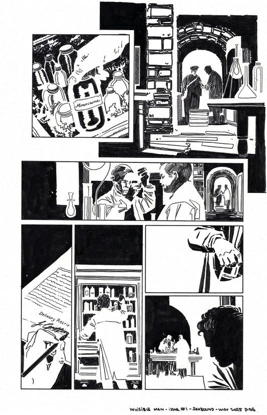 Universal Monsters: The Invisible Man - #1 Page 6 Comic Art