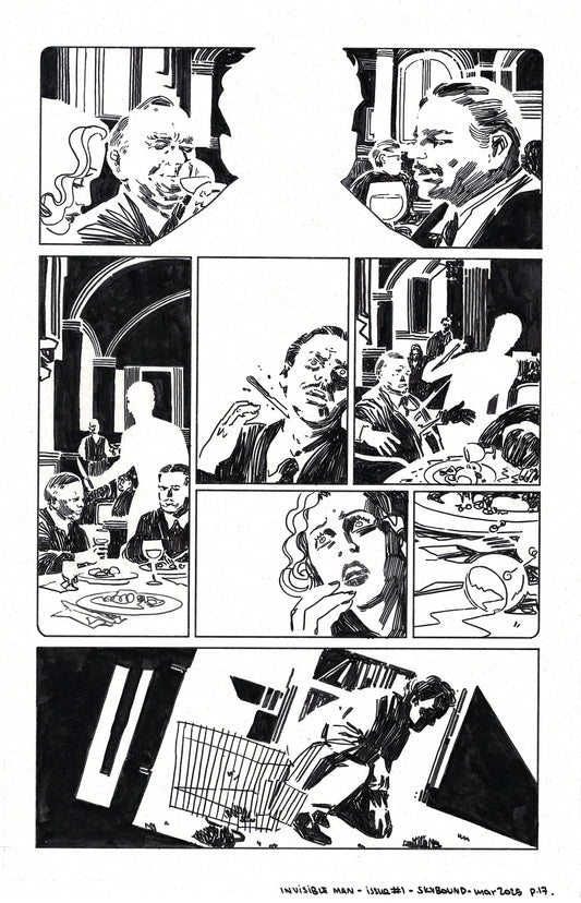 Universal Monsters: The Invisible Man - #1 Page 17 Comic Art