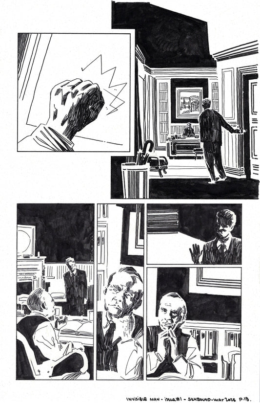 Universal Monsters: The Invisible Man - #1 Page 18 Comic Art