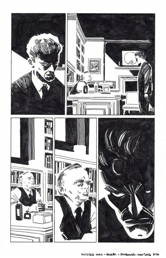 Universal Monsters: The Invisible Man - #1 Page 20 Comic Art