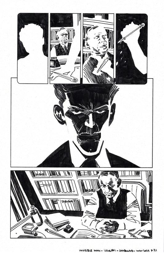 Universal Monsters: The Invisible Man - #1 Page 21 Comic Art