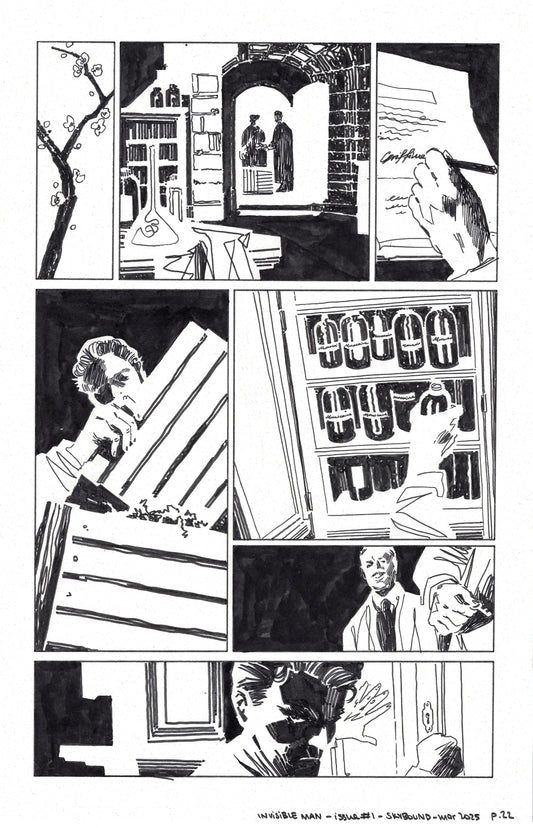 Universal Monsters: The Invisible Man - #1 Page 22 Comic Art
