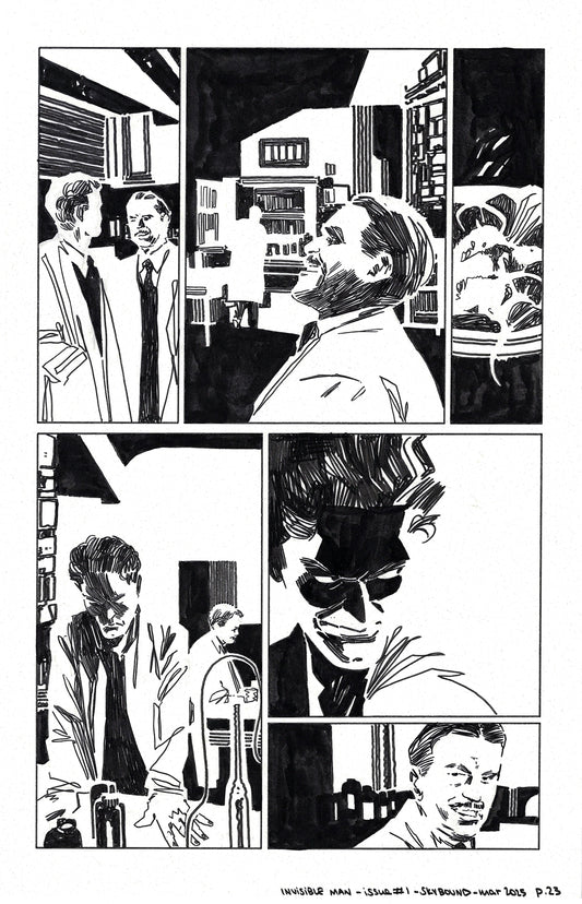 Universal Monsters: The Invisible Man - #1 Page 23 Comic Art