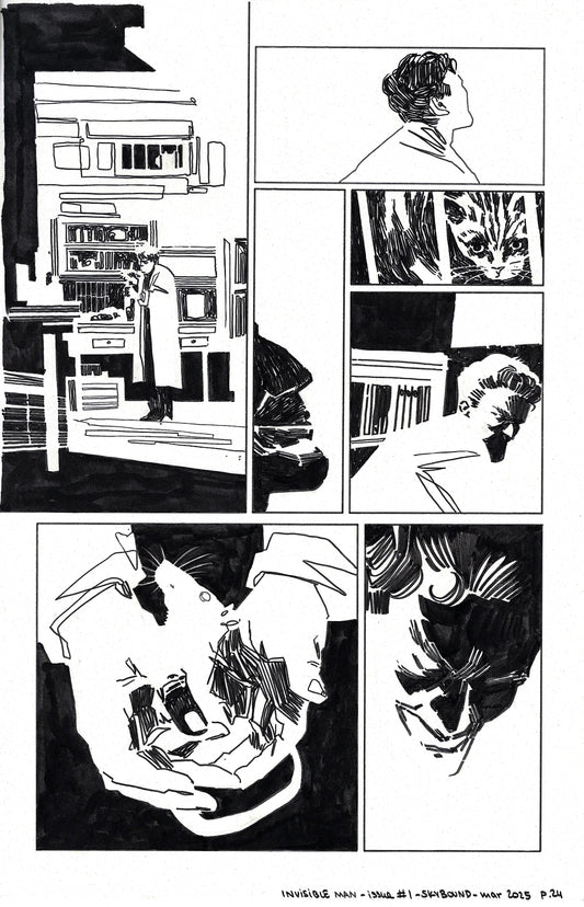 Universal Monsters: The Invisible Man - #1 Page 24 Comic Art