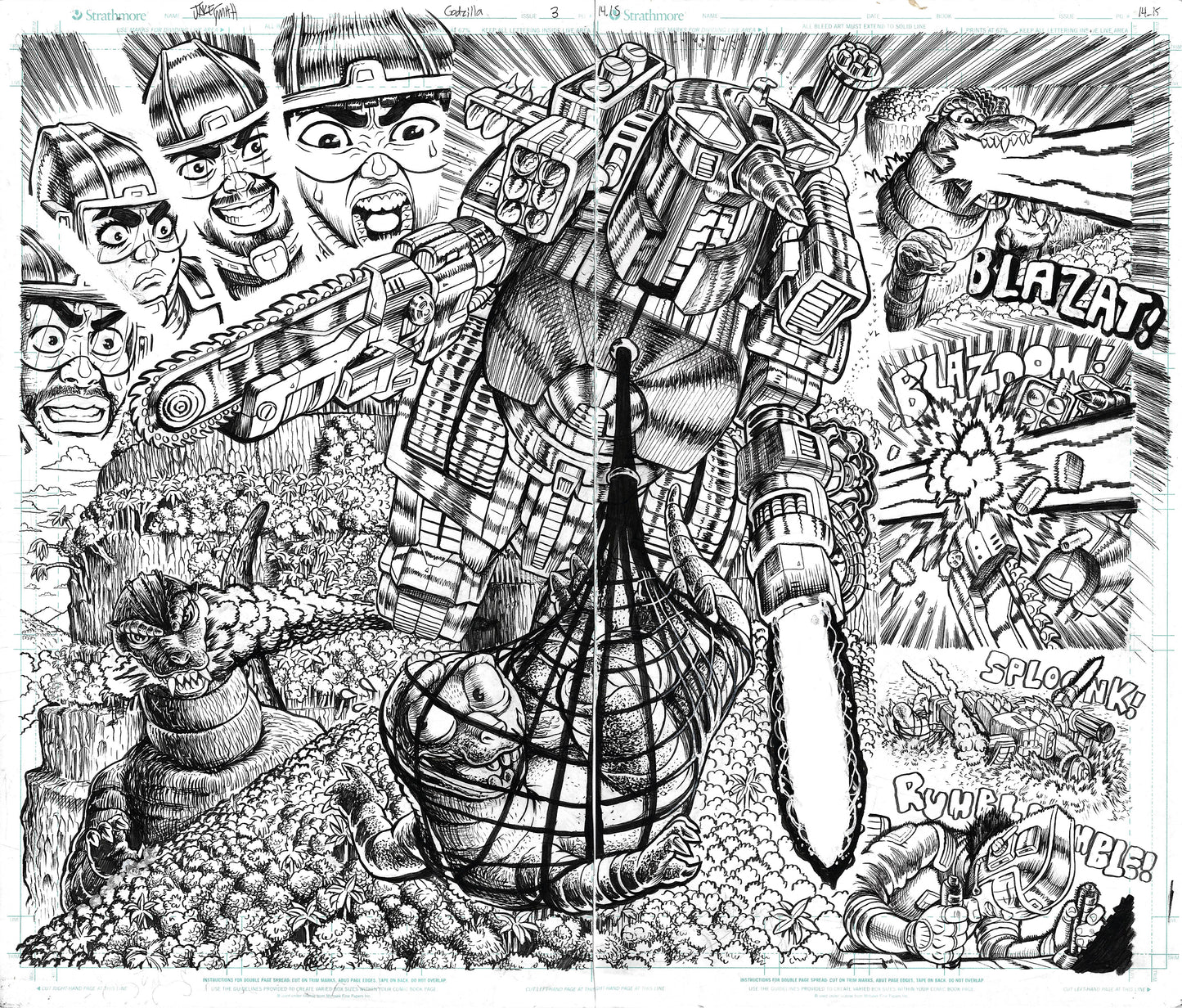 Godzilla: War For Humanity - #3 Page 14-15 DPS