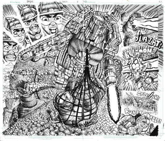 Godzilla: War For Humanity - #3 Page 14-15 DPS