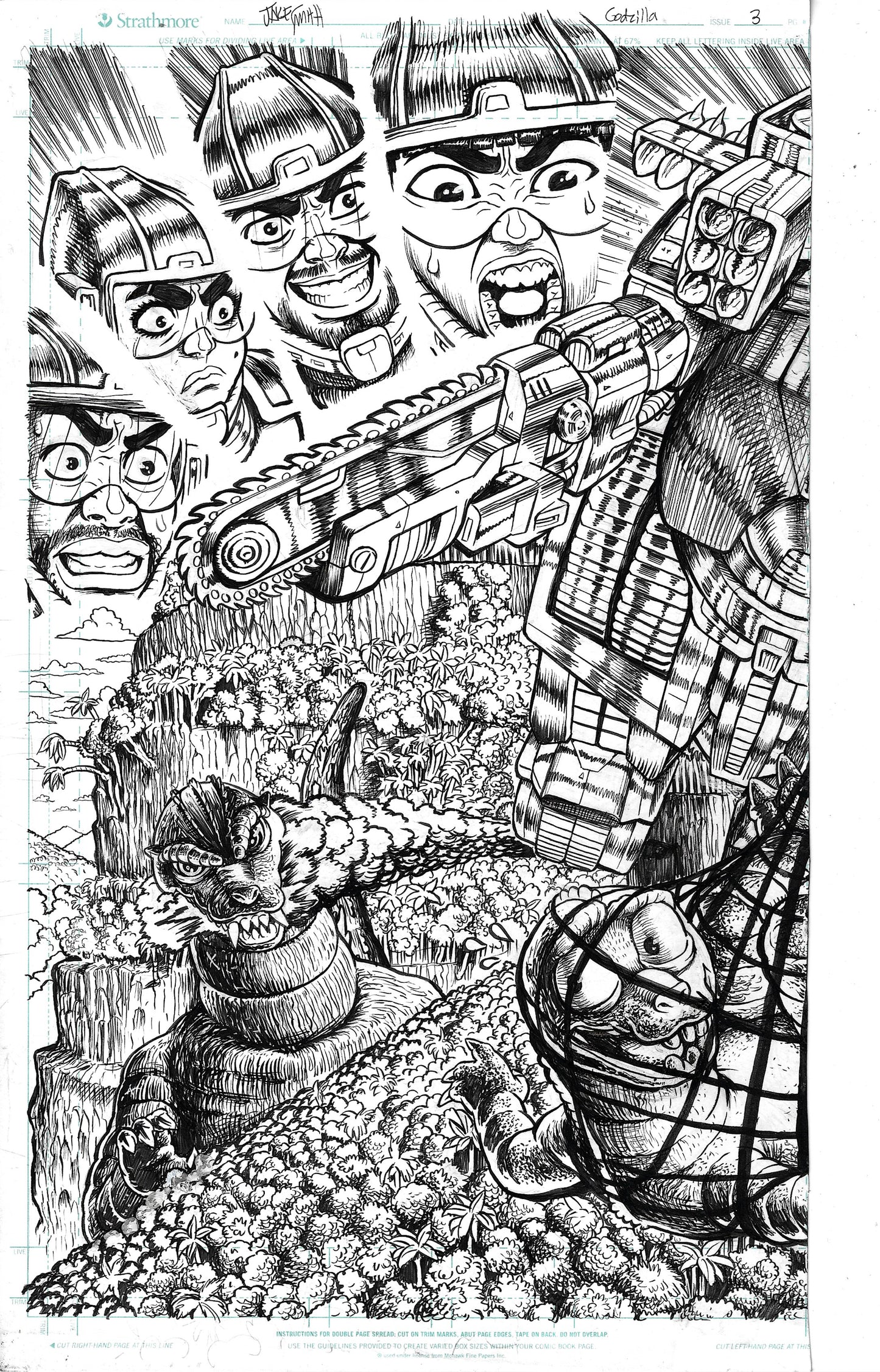 Godzilla: War For Humanity - #3 Page 14-15 DPS