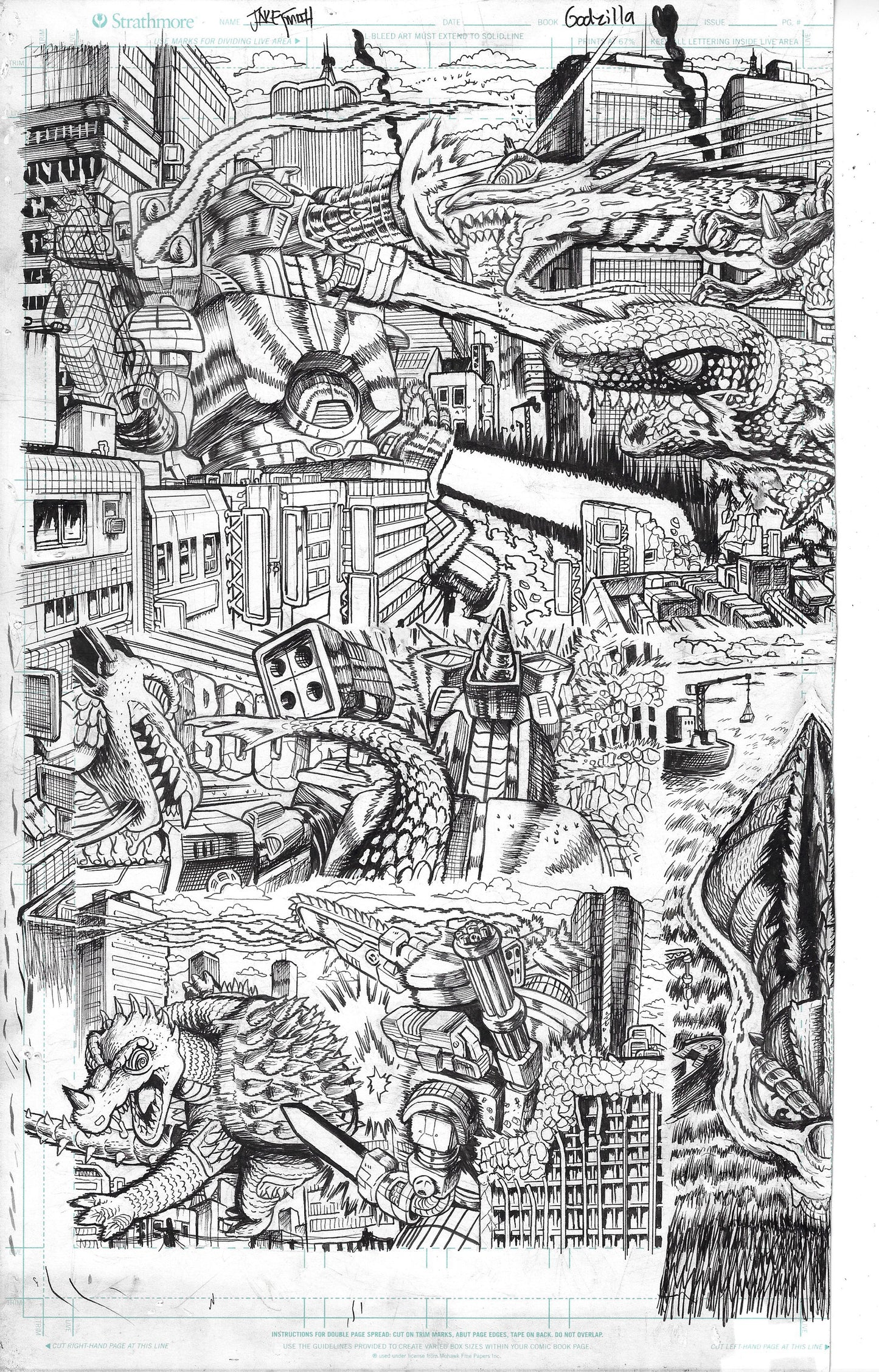 Godzilla: War For Humanity - #3 Page 18-19 DPS