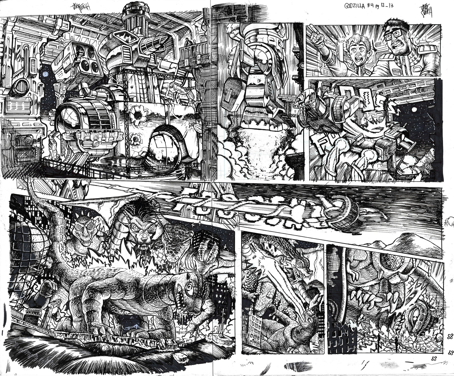 Godzilla: War For Humanity - #4 Page 12-13 DPS