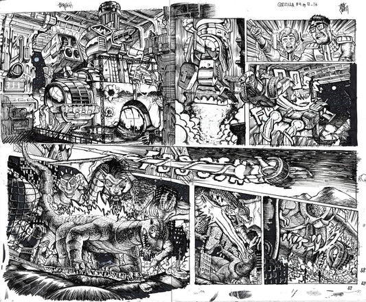 Godzilla: War For Humanity - #4 Page 12-13 DPS