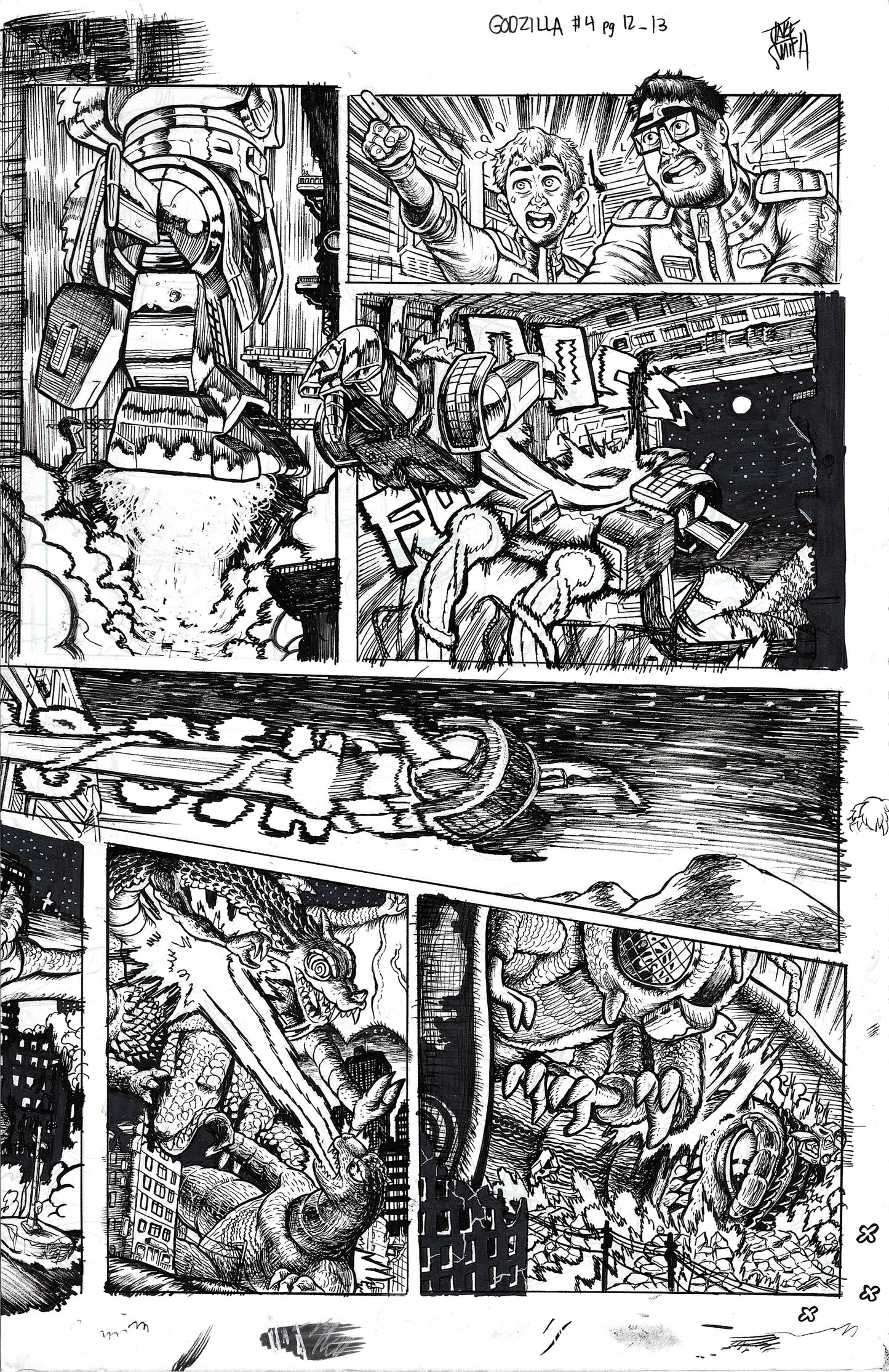 Godzilla: War For Humanity - #4 Page 12-13 DPS