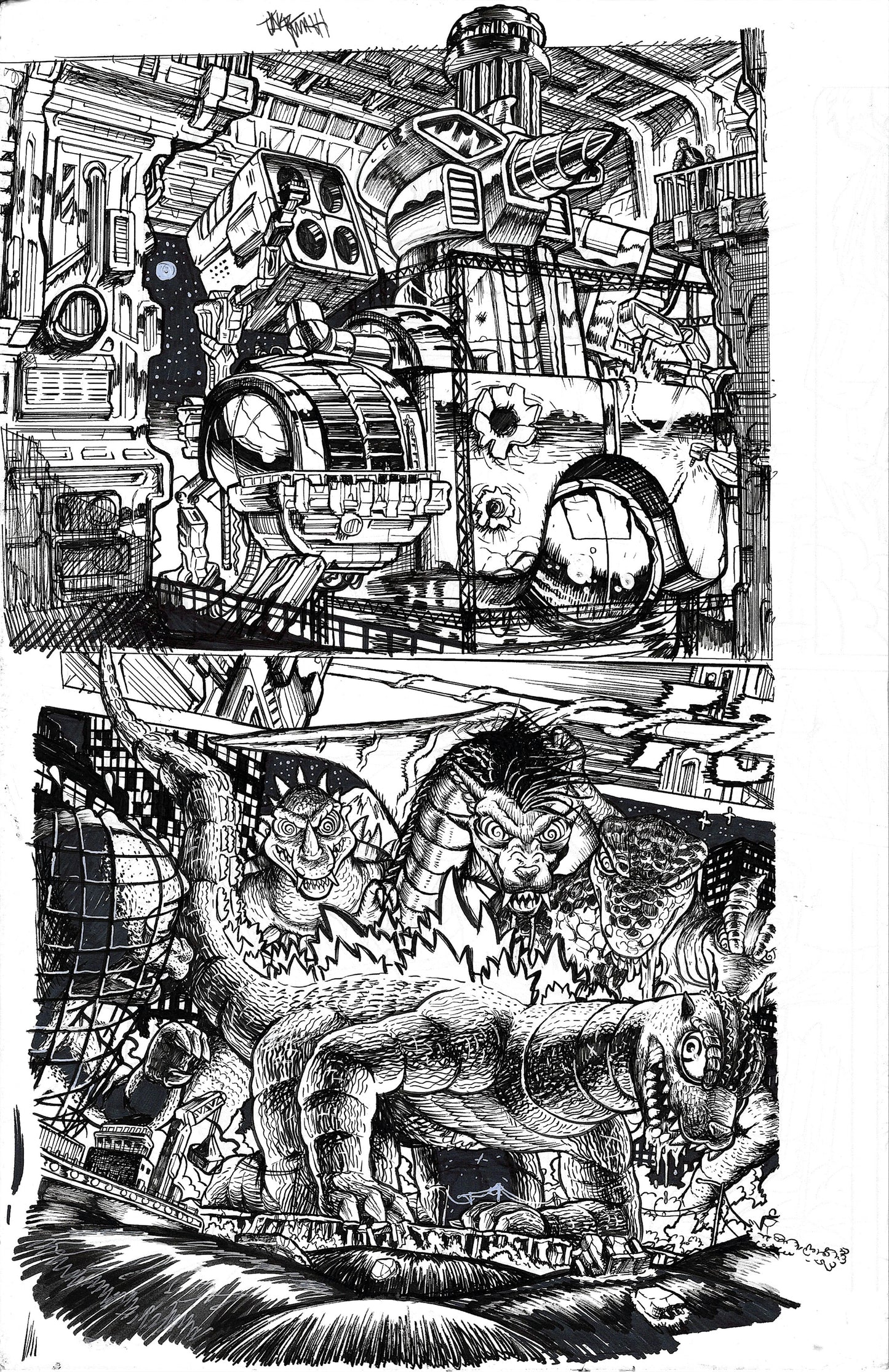 Godzilla: War For Humanity - #4 Page 12-13 DPS