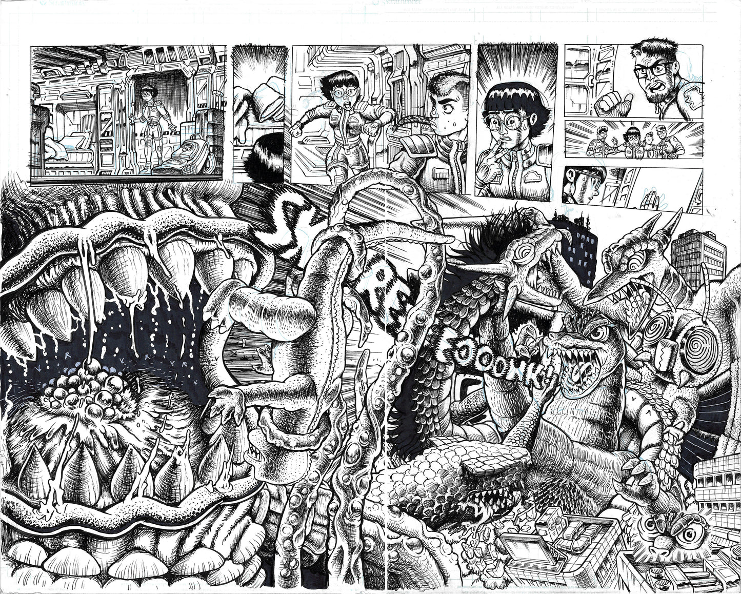 Godzilla: War For Humanity - #4 Page DPS 15 & 16