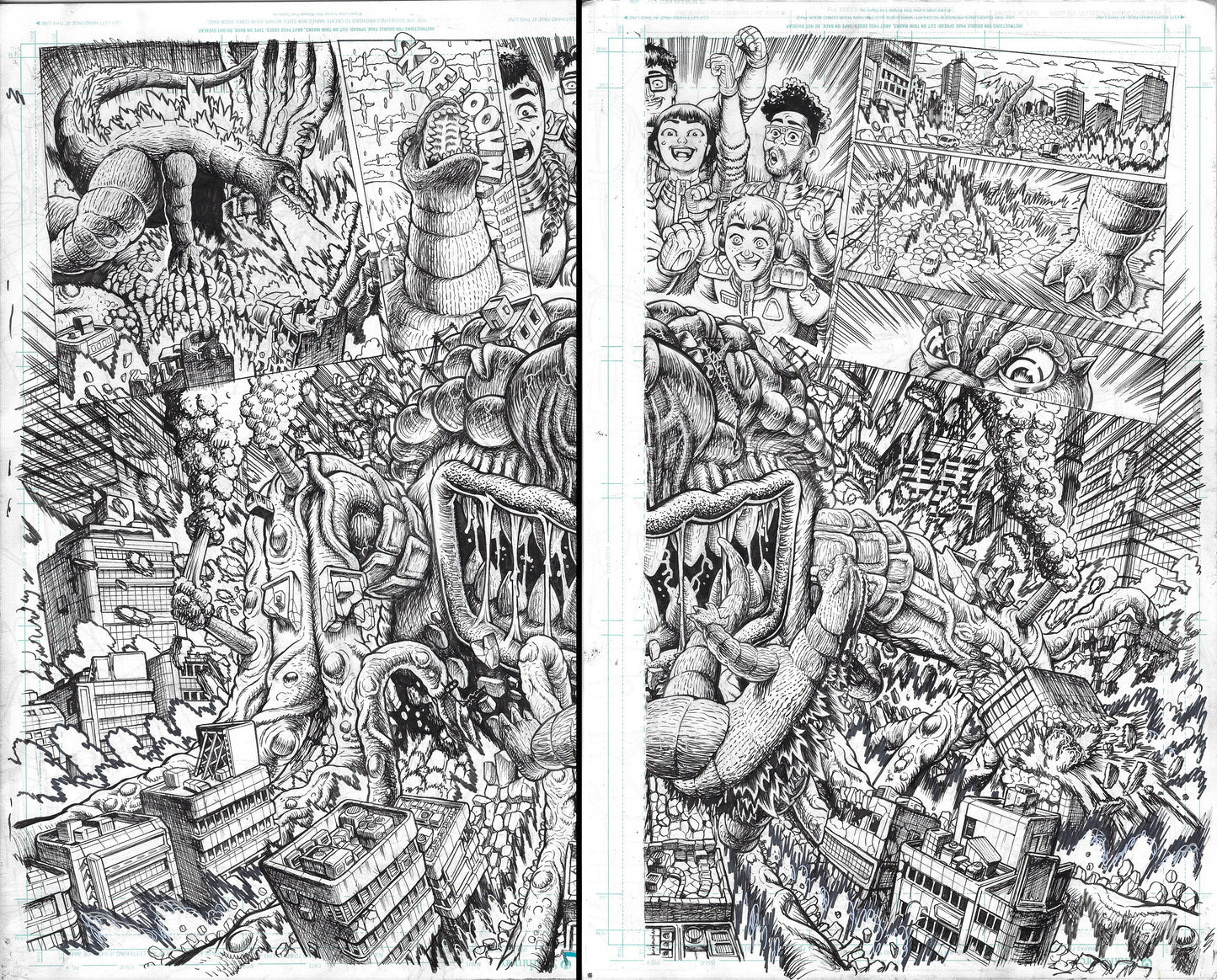 Godzilla: War For Humanity - #4 Page DPS  6 & 7