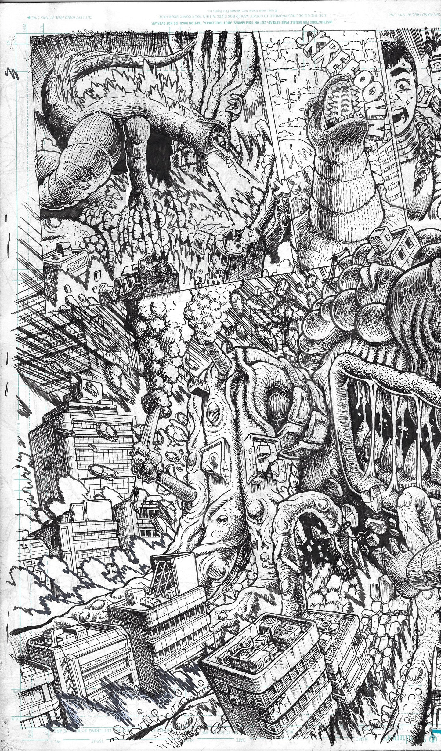 Godzilla: War For Humanity - #4 Page DPS  6 & 7