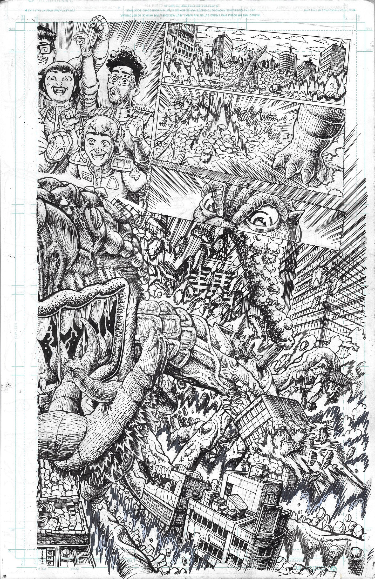 Godzilla: War For Humanity - #4 Page DPS  6 & 7