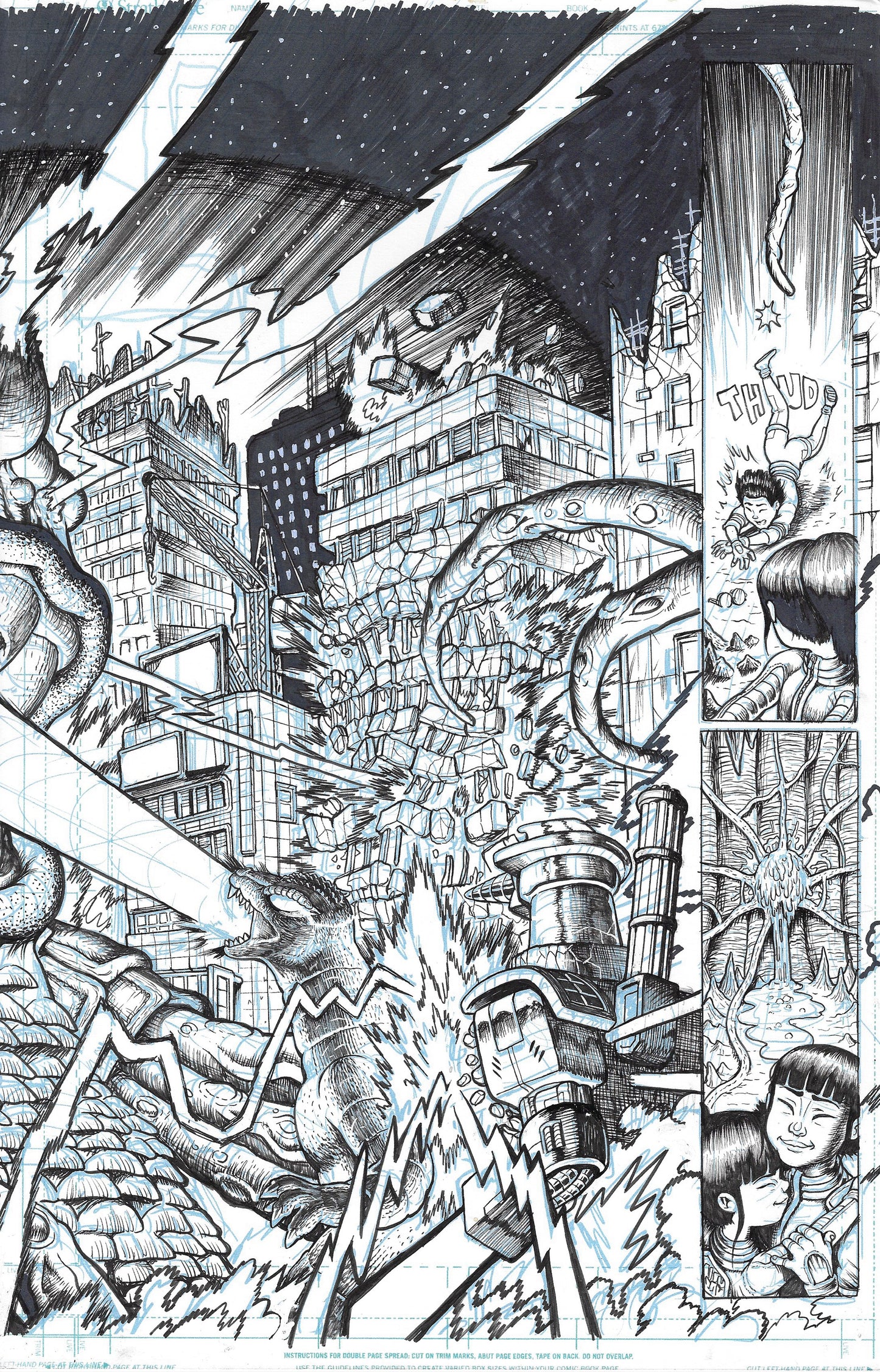 Godzilla: War For Humanity - #5 Page DPS 16 & 17