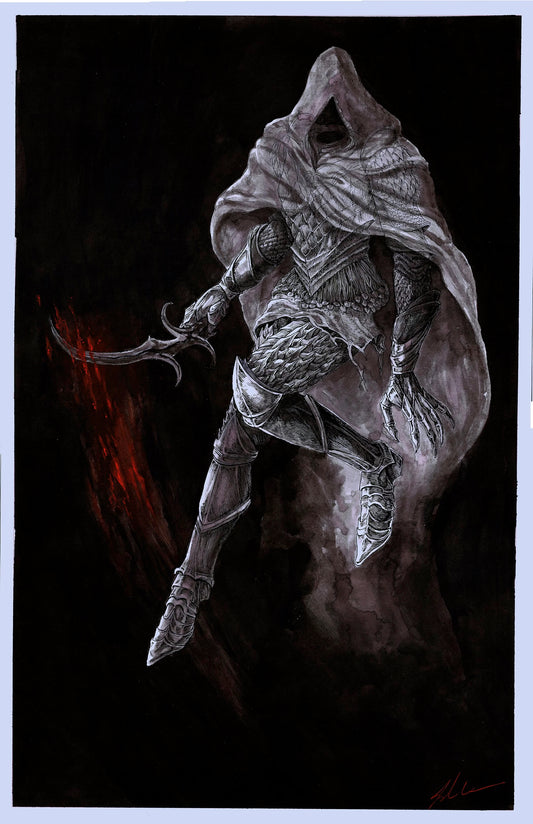 Black Knife Assassin - Elden Ring Illustration