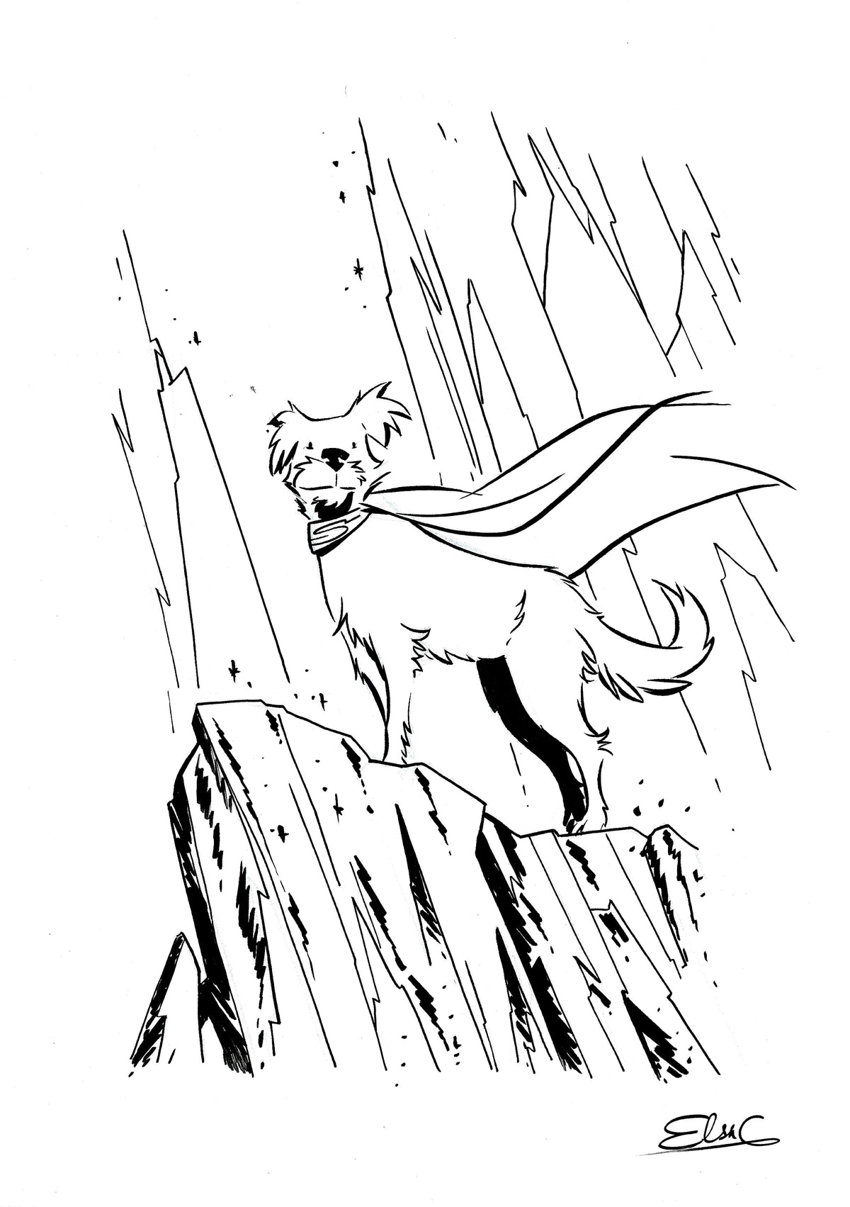 Krypto  - Superman Illustration