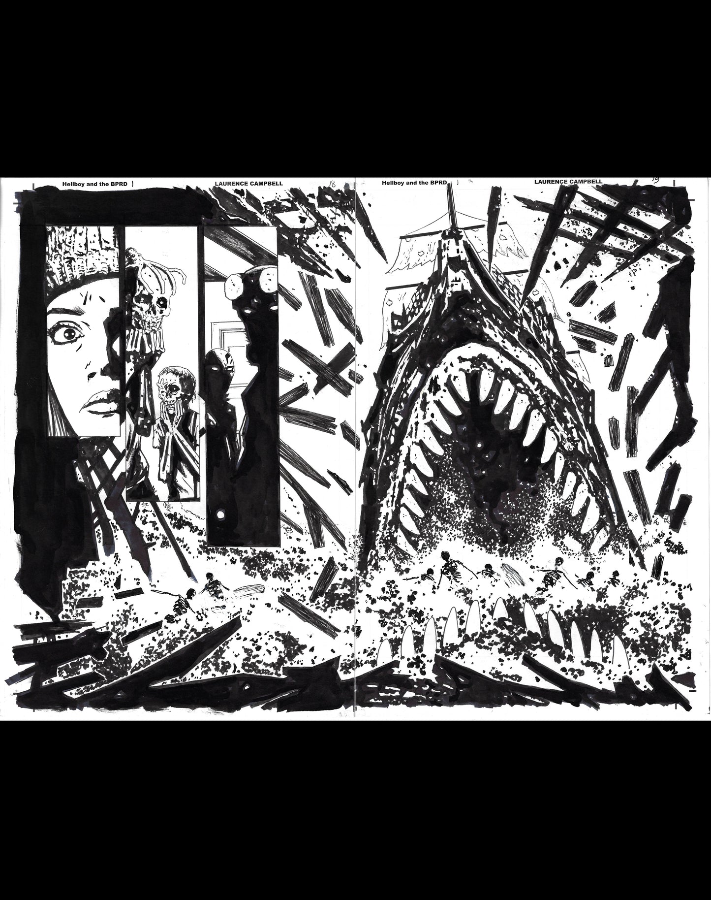 Hellboy & The B.P.R.D.: The Ghost Ships Of Labrador - #1 Page 18-19 DPS