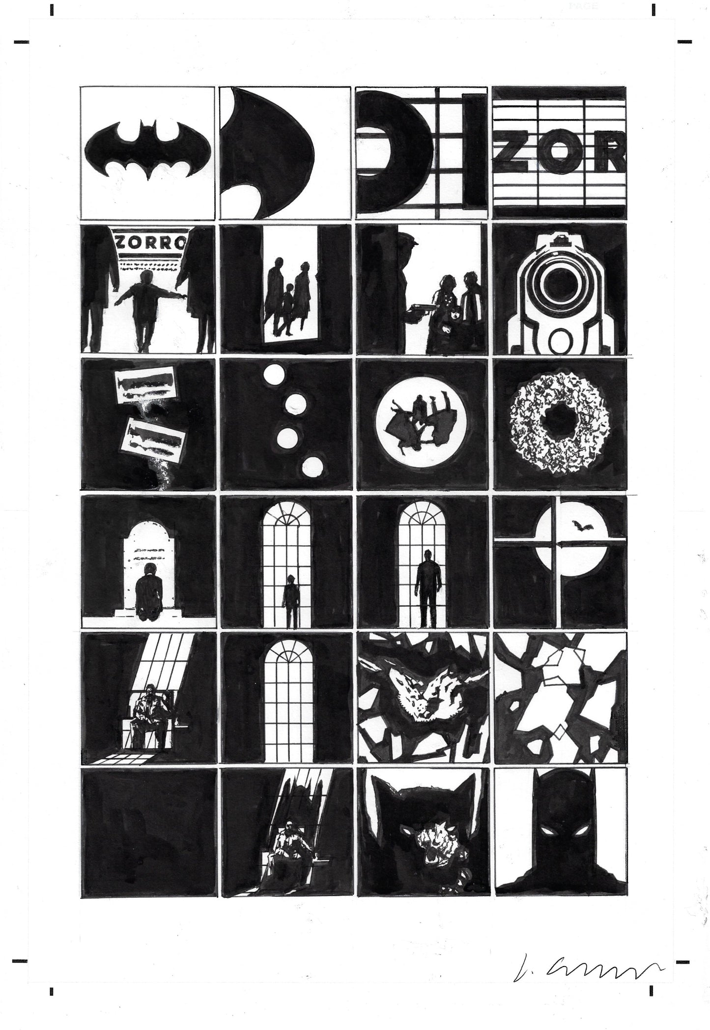 Origin of Batman Pinup